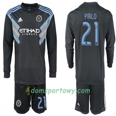 Koszulka New York City PIRLO 21 Dziecięcy Wyjazdowe Koszulki Piłkarskie 2018-2019 Długi Rękaw